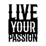 Wallity Live Your Passion Escultura de Pared Metálica Negra